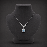 Azure Arc Moissanite Necklace