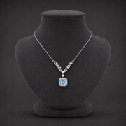 Azure Arc Moissanite Necklace
