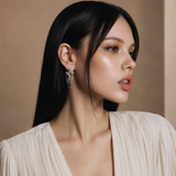 Serpentine Bow Chain Earrings