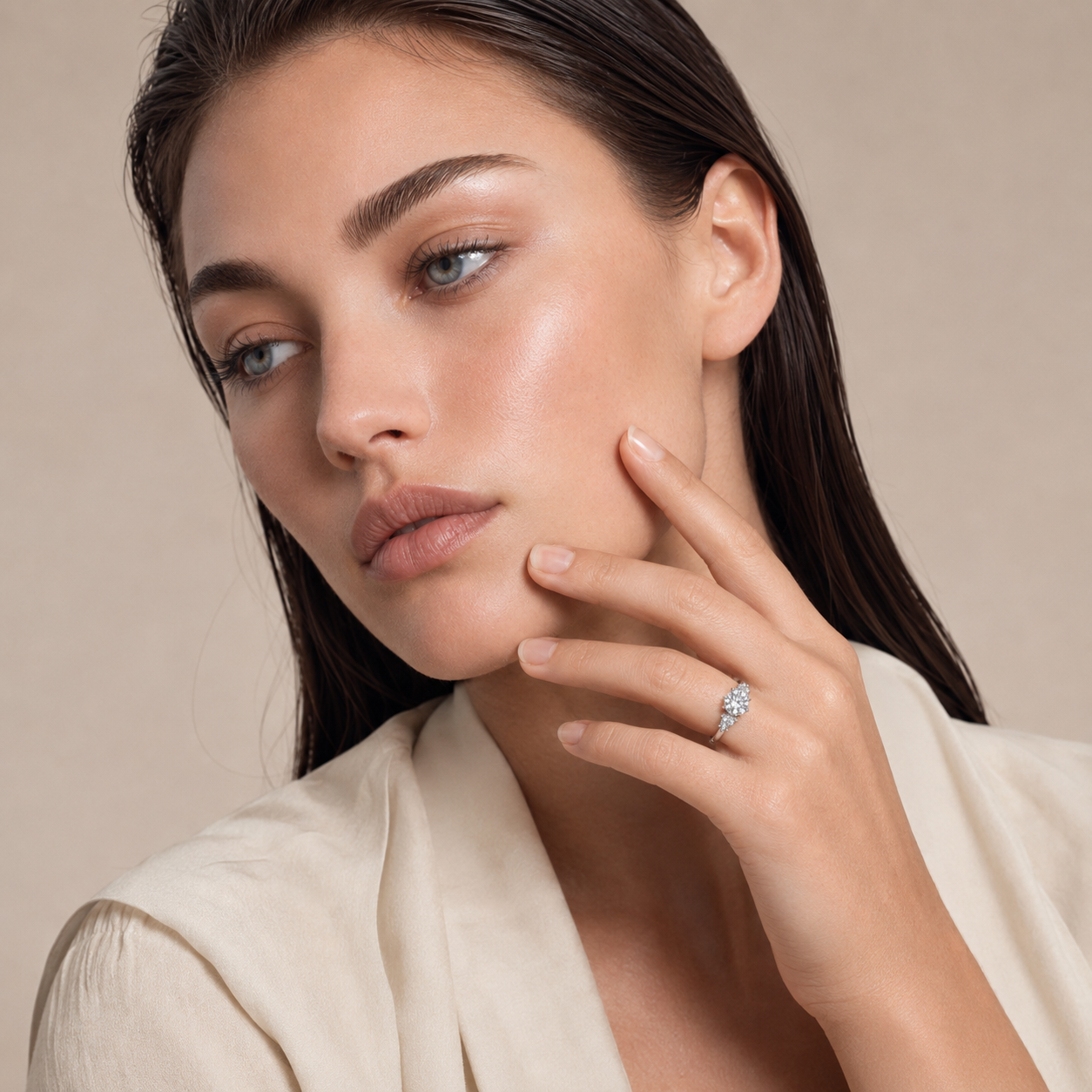 Celestia Promise Moissanite Ring