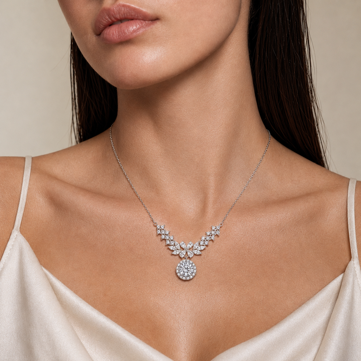 Celestia Wings Moissanite Necklace