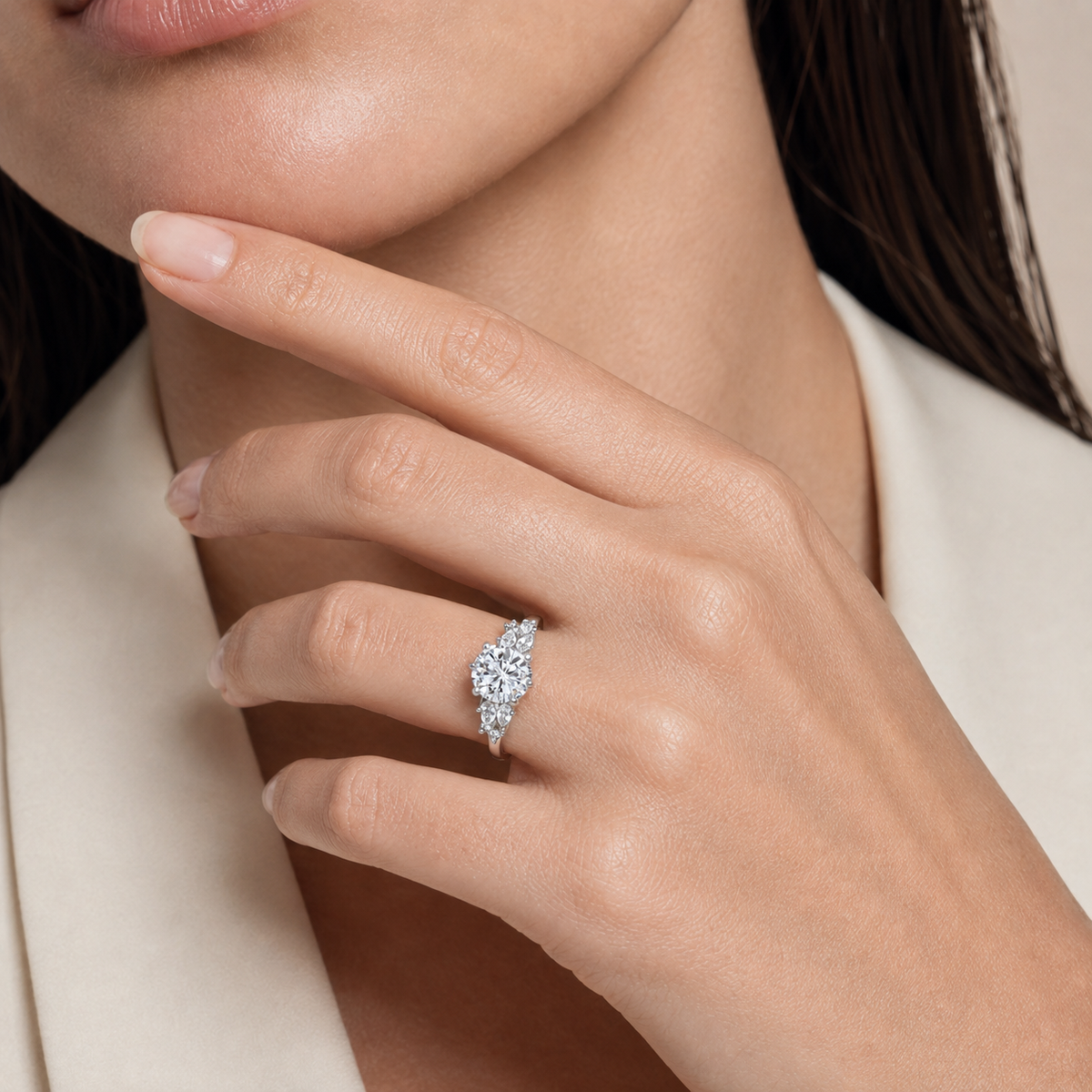 Celestia Promise Moissanite Ring