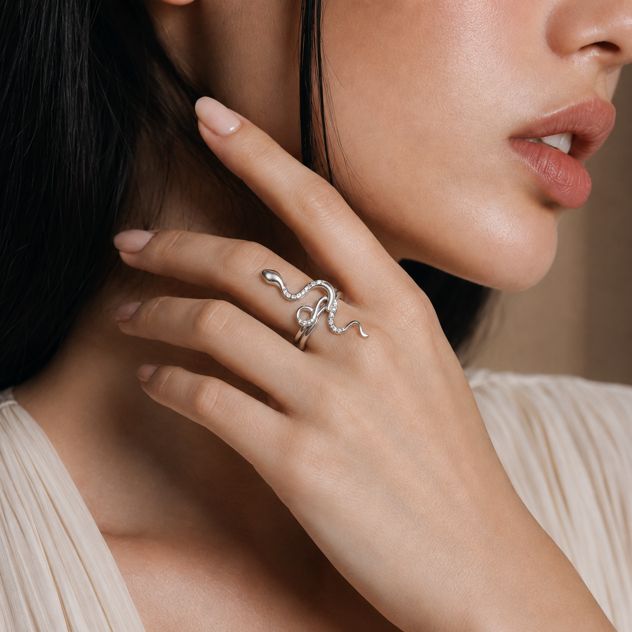 Serpentine Flow Ring
