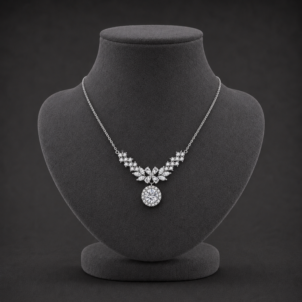 Celestia Wings Moissanite Necklace